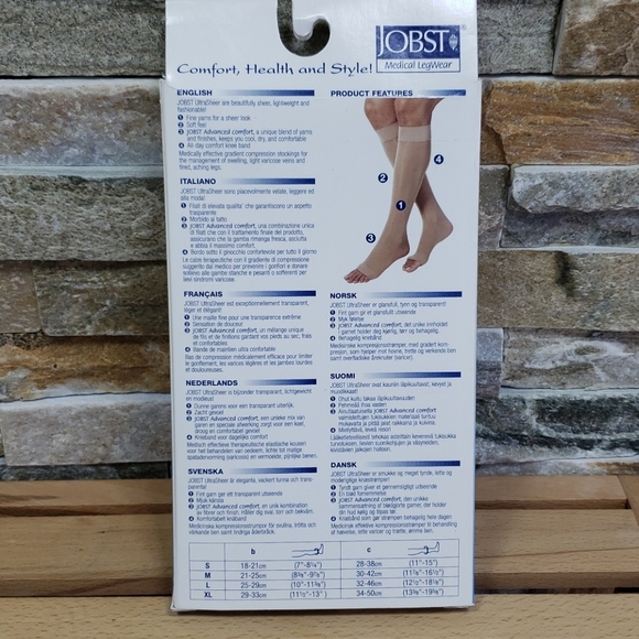 JOBST Compression Stockings 15-20mmHg Open Toe - Picture 4 of 5